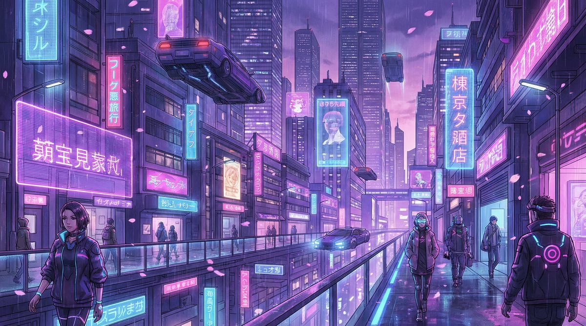 里番网动漫：赛博朋克城市动漫视频